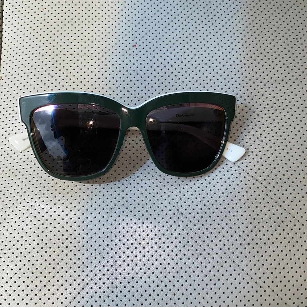 Dior Graphic 39c48 white/olive sunglasses - Picture 3 of 8